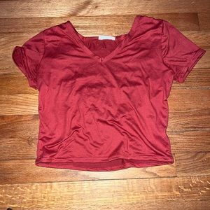 Burnt Red Cropped t-shirt